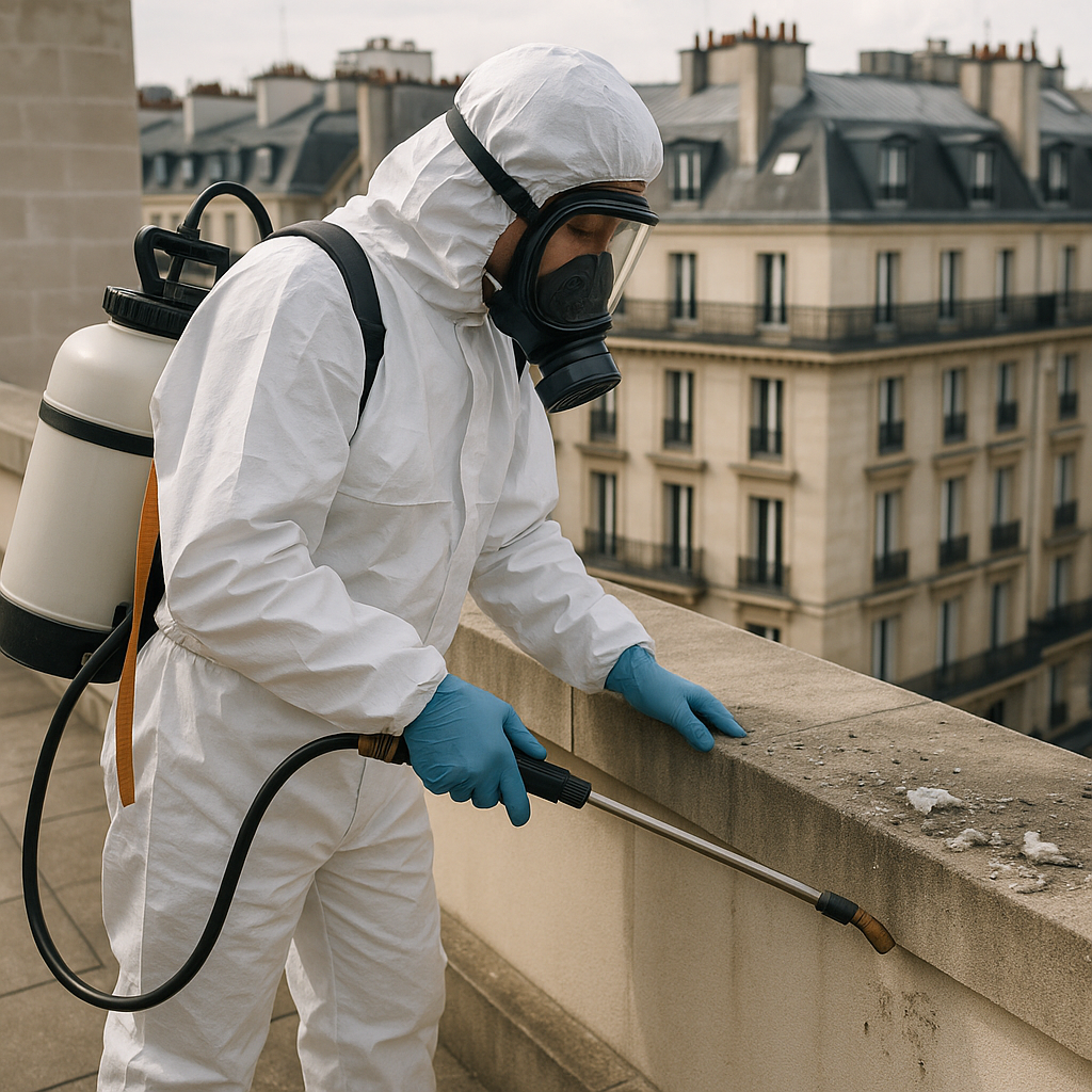 Nettoyage après sinistre, infestation et fientes de pigeon